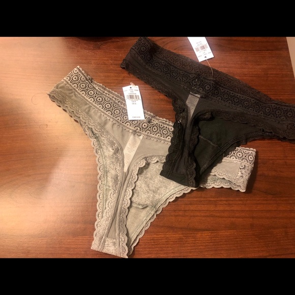 Aerie thong - grey and black - Picture 2 of 3
